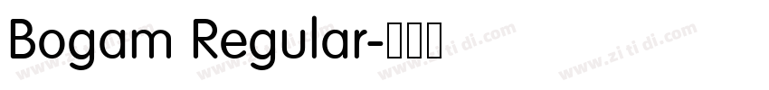 Bogam Regular字体转换 Bogam Regular字体转换